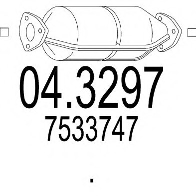 MTS 04.3297 Catalytic Converter